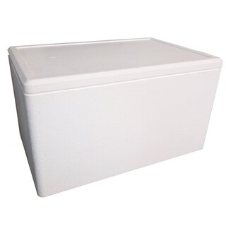 EPS-Styroporbox, Auenma: 545 x 355 x 186 mm, Innenma: 509 x 314 x 150 mm, wei