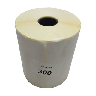 Thermo Eco Etiketten, 101,6 x 152,4 mm, 25 mm Kern,  Gap: 2,4 mm, nach jedem Etikett perforiert, 300 Etiketten pro Rolle