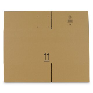 Faltkarton, 450 x 350 x 310 mm (Innenma), 2-wellig, braun, Zusatzriller bei 240 mm
