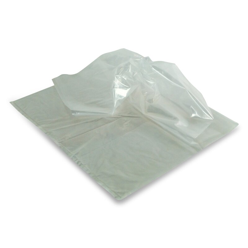 LDPE-Hemdchentaschen weiße Folie, Seitenfalte