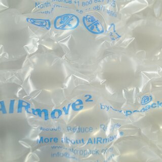 AIRmove2 Bubble M Roh-Luftpolsterfolie , Rolle: 400 mm x 160 mm x 350 m