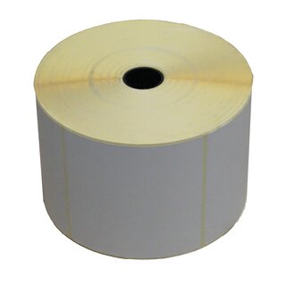 Thermo-Transfer Etiketten auf Rolle, Vellum matt TTR/ permanet, 100 x 100 mm, 25 mm Kern, Rolle: 1500 Stück