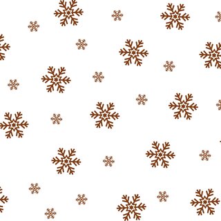 Faltkarton, 350 x 250 x 120 mm (Auenmae), 1-wellig, braun, mit Weihnachtsdruck mit Firmenname Schneeflocken rost