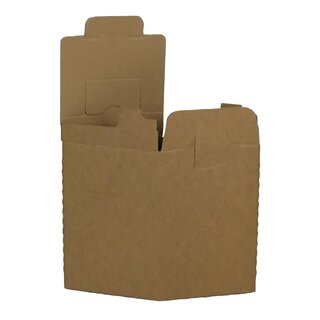 Bag in Box Karton fr 3 L, 142 x 134 x 217 mm, mit Einsteckdeckel, Handgriffstanzungen und Staublaschen mit Spenderffnung UNBEDRUCKT, ABVERKAUF