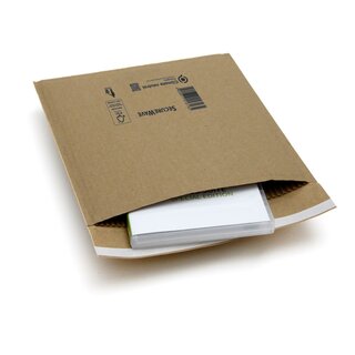 Papier-Polstertaschen SecureWave, Außenmaß: 195 x 265 mm/ Innenmaß: 180 x 260 mm, mit Selbstklebeverschluss, VPE: 150 im Karton