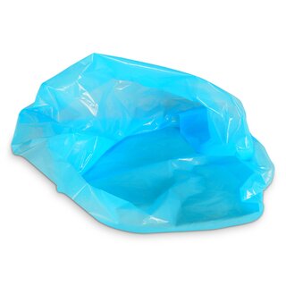 LDPE-Seitenfaltensack, blau/transparent, 600 + 400 x 600 mm, 50 m, lebensmittelecht, 300 Stck je Karton ABVERKAUF