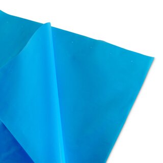 LDPE-Seitenfaltensack, blau/transparent, 600 + 400 x 600 mm, 50 m, lebensmittelecht, 300 Stck je Karton ABVERKAUF