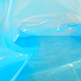 LDPE-Seitenfaltensack, blau/transparent, 600 + 400 x 600 mm, 50 m, lebensmittelecht, 300 Stck je Karton ABVERKAUF