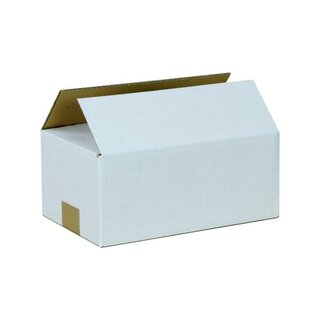 Faltkarton, 250 x 160 x 105 mm (Innenmaße) 1-wellig, weiß
