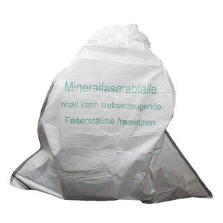 PP Gewebesack Mineralwolle KMF 1,0m³ 60g/m² Kordel im Saum 140x220cm Müllsack